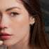 Gold Padlock Hoop Emerald Earrings - Queenie No. 4 image 3
