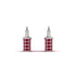 Gold Padlock Hoop Ruby Earrings - Queenie No. 12 image 2
