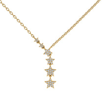 Gold Starry Night Necklace With Diamond - Blair No. 1 image 1