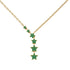 Gold Starry Night Necklace With Emerald - Blair No. 4 image 1