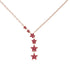 Gold Starry Night Necklace With Ruby - Blair No. 11 image 1