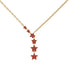 Gold Starry Night Necklace With Ruby - Blair No. 10
