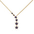 Gold Starry Night Necklace With Sapphire - Blair No. 13 image 1