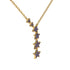 Gold Starry Night Necklace With Sapphire - Blair No. 13