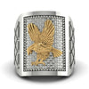 Golden Eagle Men's Ring - Sterling No. 6
