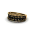 Black Diamond Golden Harmony Wedding Ring - Ainsley No. 7 image 2