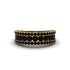 Black Diamond Golden Harmony Wedding Ring - Ainsley No. 7 image 3