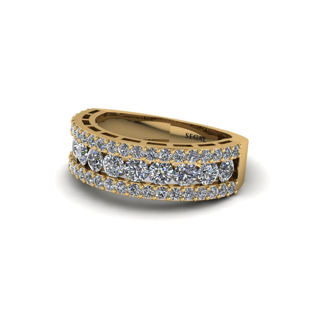 Diamond Golden Harmony Wedding Ring - Ainsley No. 1