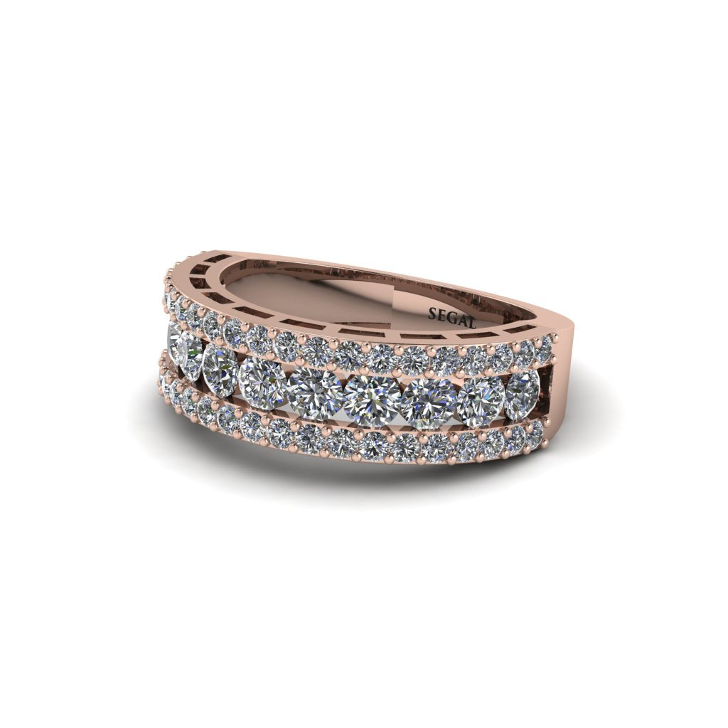 Diamond Golden Harmony Wedding Ring - Ainsley No. 2