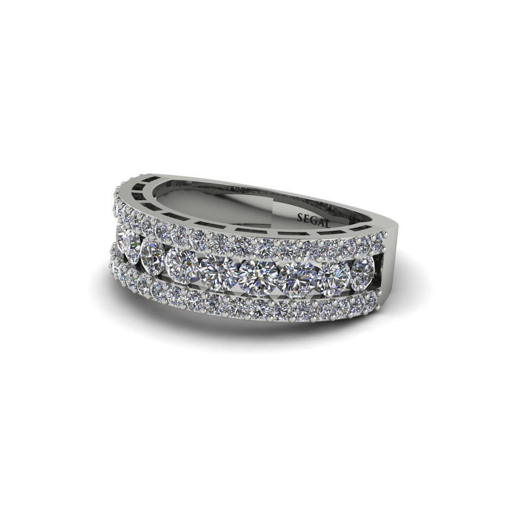 Diamond Golden Harmony Wedding Ring - Ainsley No. 3