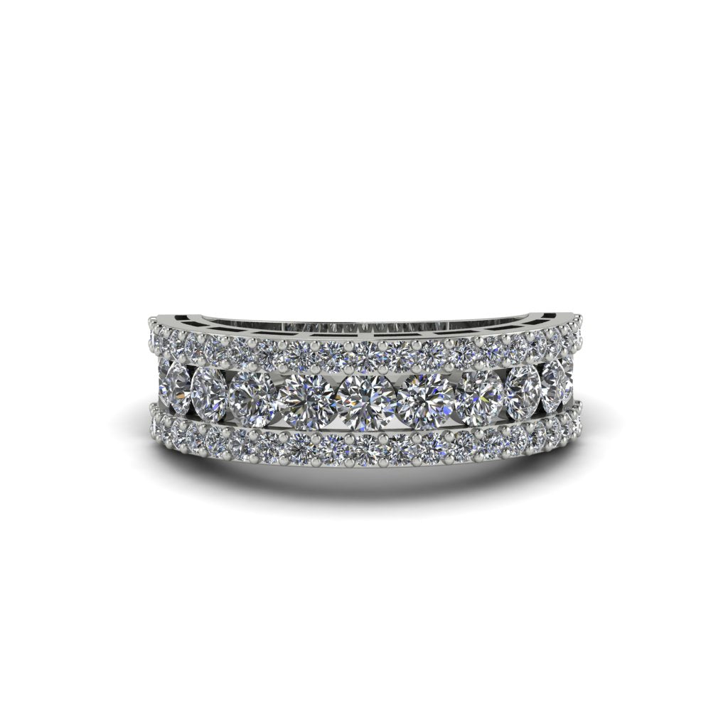 Diamond Golden Harmony Wedding Ring - Ainsley No. 3