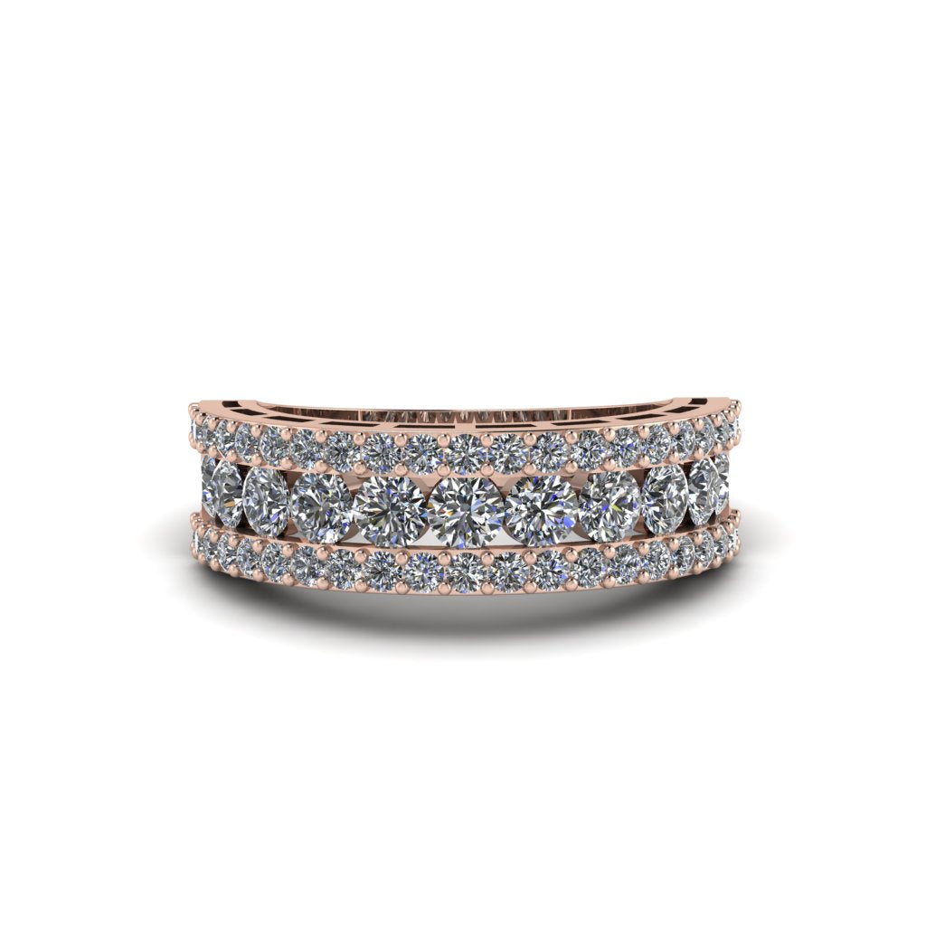 Diamond Golden Harmony Wedding Ring - Ainsley No. 2