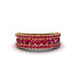Ruby Golden Harmony Wedding Ring - Ainsley No. 10