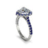 Halo Heart Diamond Pave Engagement Ring - Gail No. 63