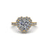 Halo Heart Diamond Pave Engagement Ring - Gail No. 1 image 7