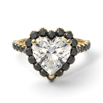 Halo Heart Diamond Pave Engagement Ring - Gail No. 31 image 1