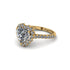Halo Heart Diamond Pave Engagement Ring - Gail No. 1 image 8