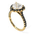 Halo Heart Diamond Pave Engagement Ring - Gail No. 31