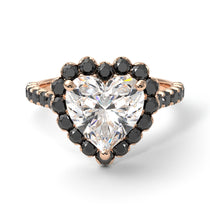 Halo Heart Diamond Pave Engagement Ring - Gail No. 32 image 1