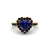 Halo Heart Sapphire Pave Engagement Ring - Gail No. 43 image 1