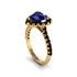 Halo Heart Sapphire Pave Engagement Ring - Gail No. 43 image 2