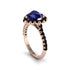 Halo Heart Sapphire Pave Engagement Ring - Gail No. 44