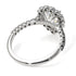 Halo Pear Diamond Pave Engagement Ring - Ingrid No. 33