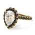 Halo Pear Diamond Pave Engagement Ring - Ingrid No. 31