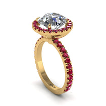 Round Cut Diamond Halo Engagement Ring - Charleigh No. 46 image 1