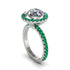 Round Cut Diamond Halo Engagement Ring - Charleigh No. 18 image 1