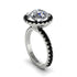 Round Cut Diamond Halo Engagement Ring - Charleigh No. 33