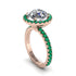 Round Cut Diamond Halo Engagement Ring - Charleigh No. 17