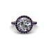 Round Cut Diamond Halo Engagement Ring - Charleigh No. 61 image 2
