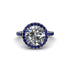 Round Cut Diamond Halo Engagement Ring - Charleigh No. 63 image 2