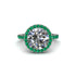 Round Cut Diamond Halo Engagement Ring - Charleigh No. 18