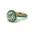 Round Cut Diamond Halo Engagement Ring - Charleigh No. 16 image 3