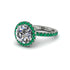 Round Cut Diamond Halo Engagement Ring - Charleigh No. 18 image 3