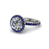 Round Cut Diamond Halo Engagement Ring - Charleigh No. 63 image 3