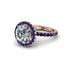 Round Cut Diamond Halo Engagement Ring - Charleigh No. 62 image 3