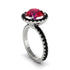 Round Cut Ruby Halo Engagement Ring - Charleigh No. 42
