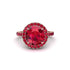 Round Cut Ruby Halo Engagement Ring - Charleigh No. 56 image 2