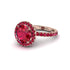 Round Cut Ruby Halo Engagement Ring - Charleigh No. 56 image 3