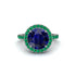 Round Cut Sapphire Halo Engagement Ring - Charleigh No. 30 image 2