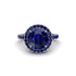 Round Cut Sapphire Halo Engagement Ring - Charleigh No. 75 image 2
