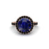 Round Cut Sapphire Halo Engagement Ring - Charleigh No. 44 image 2