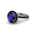 Round Cut Sapphire Halo Engagement Ring - Charleigh No. 45 image 3