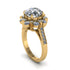 Diamond Halo Sunburst Engagement Ring - Winter No. 1 image 2