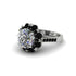 Diamond Halo Sunburst Engagement Ring - Winter No. 33 image 1