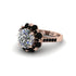 Diamond Halo Sunburst Engagement Ring - Winter No. 32 image 1