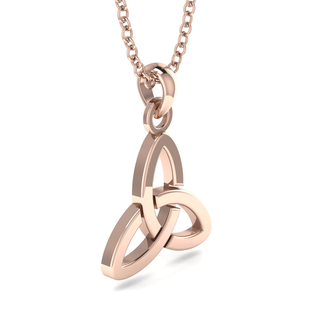 Handcrafted Luxury Gold Celtic Knot Pendant - Freya No. 2
